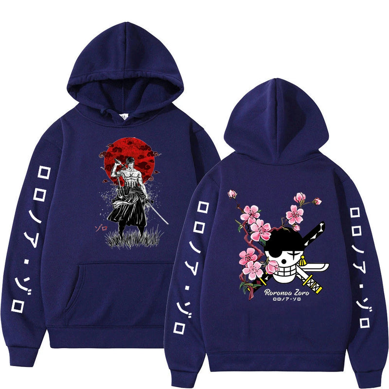 Moletom Anime One piece, Luffy, Roronoa, Zoro, Sanji, Estilo Harajuku, 1 peça