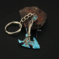 Valorant corpo a corpo reaver 2.0 karambit chaveiro para homem jogo periférico m4 samurai punhal modelo metal chaveiro pingente jóias presente