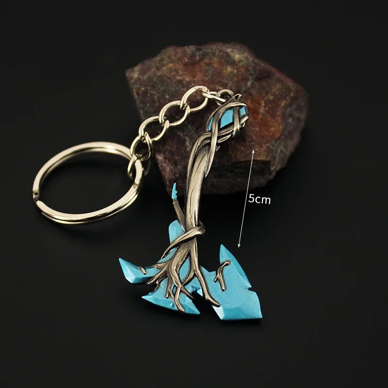 Valorant corpo a corpo reaver 2.0 karambit chaveiro para homem jogo periférico m4 samurai punhal modelo metal chaveiro pingente jóias presente