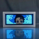 Light Box Led Papel 3D Anime Demon Slayer