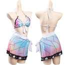 Biquíni Kochou Shinobu Anime demon Slayer, 3 pcs