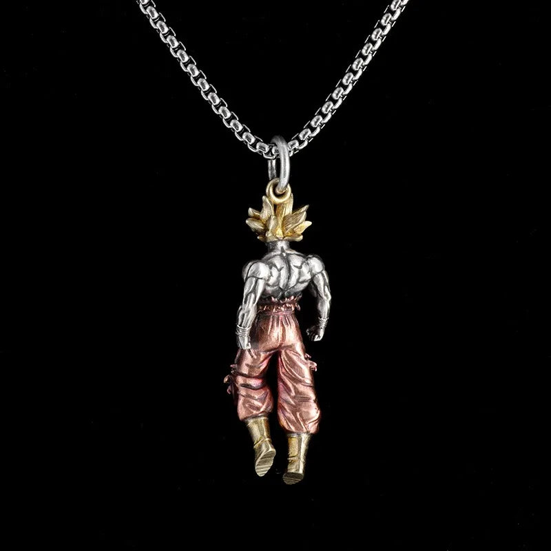 Colar Goku em Metal Anime Dragon Ball