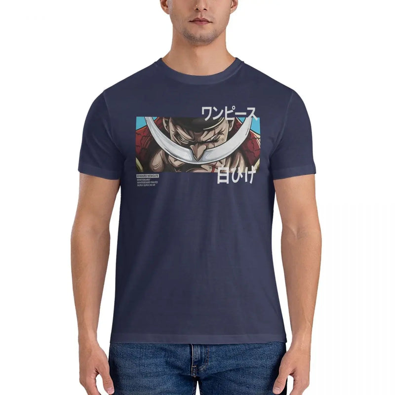 Camisetas com Barba Branca Anime One piece, 4XL, 5XL