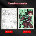 Quadro em led night Anime Demon Slayer :Kimetsu não Yaiba