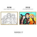 Quadro em led night Anime Demon Slayer :Kimetsu não Yaiba