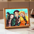 Quadro em led night Anime Demon Slayer :Kimetsu não Yaiba