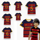 Camisa de futebol time Fc Barcha  Megauru Bachira Anime Blue Lock