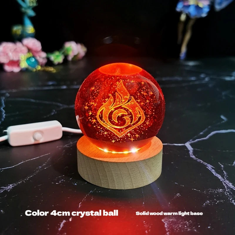 Luminaria Cristal Genshin impacto 4cm