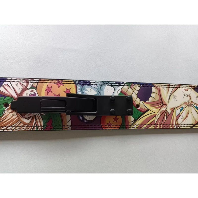 Cinto de levantamento de peso couro real alavanca de levantamento Anime Dragon Ball 10mm