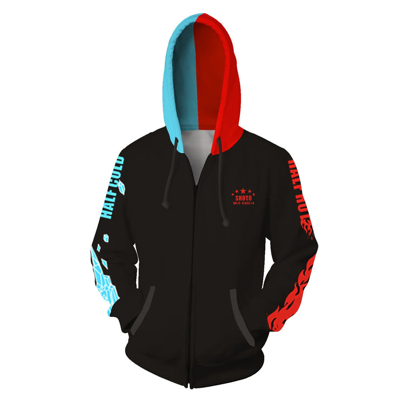 Moletom midoriya izuku, todoroki & bakugou katsu traje com capuz Anime my hero academia