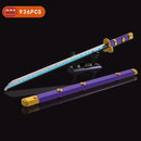 Katana demon slayer kamado tanjirou katana nichirin Moc 1478 pçs