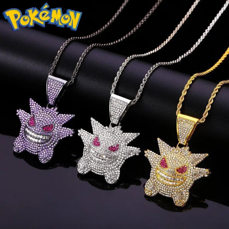 Colar de metal pokemon gengar anime Pkemon