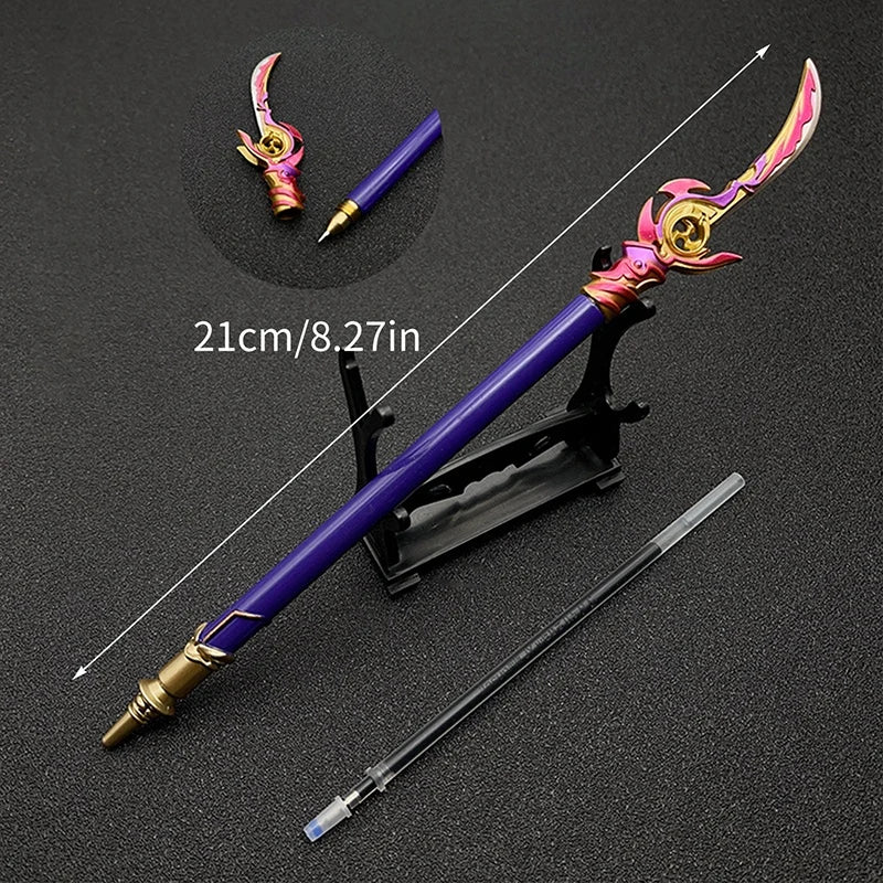 Caneta genshin impacto em metal