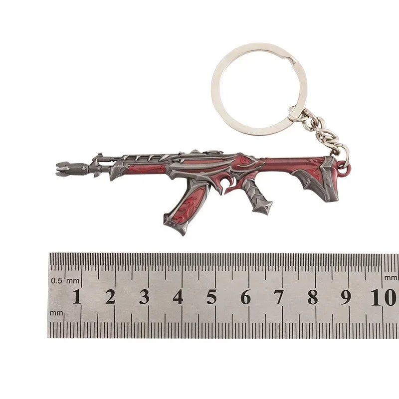 Valorant corpo a corpo reaver 2.0 karambit chaveiro para homem jogo periférico m4 samurai punhal modelo metal chaveiro pingente jóias presente