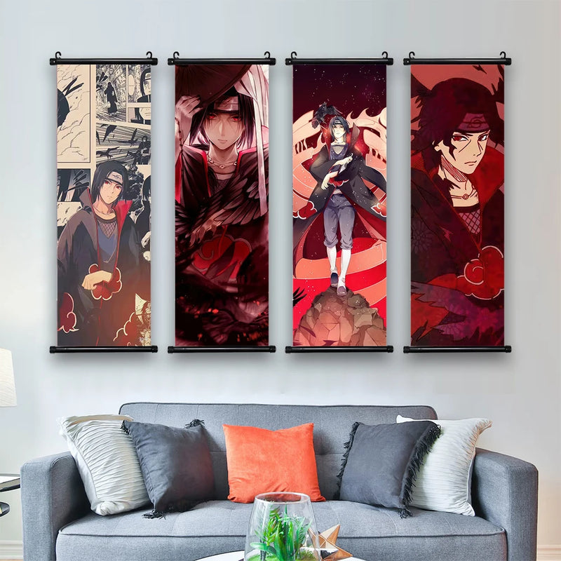 Quadro dos membros da Akatsuki do Anime Naruto