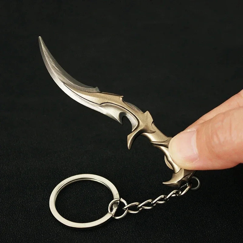 Valorant corpo a corpo reaver 2.0 karambit chaveiro para homem jogo periférico m4 samurai punhal modelo metal chaveiro pingente jóias presente