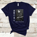 Camiseta feminina Levi Ackerman estilo manga Anime attack on titan