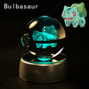 Pokeball Pikachu, Gengar, Mew, Mewtwo, Lamp Base, 3D Crystal Ball