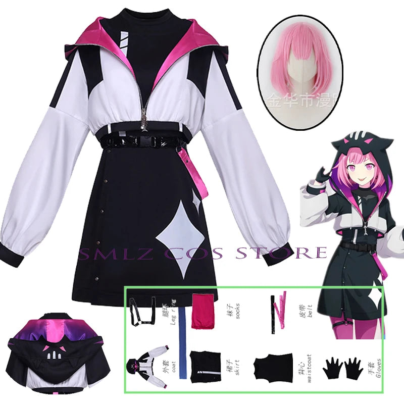 Cosplay Otori emu Versão Noite punk Anime Projeto SEKAI