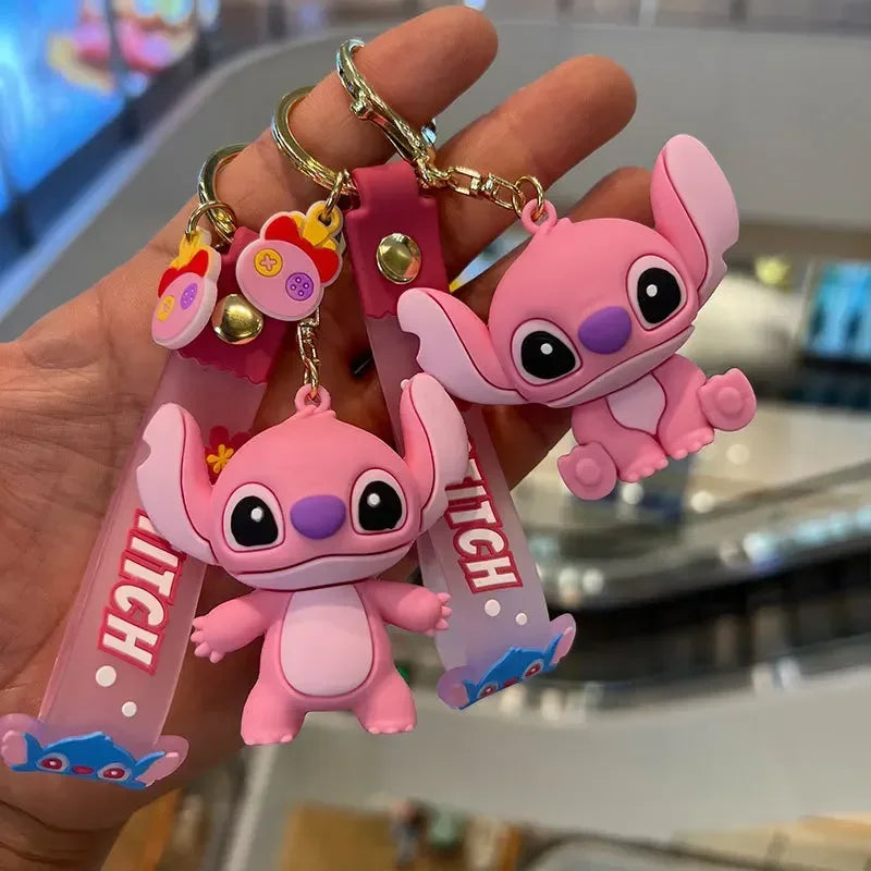 chaveiro mickey, stitch & xepa