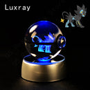 Pokeball Pikachu, Gengar, Mew, Mewtwo, Lamp Base, 3D Crystal Ball
