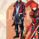 Cosplay Diluc Game Genshin Impact