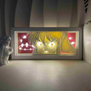 Luminária de luz em papel diversos anime