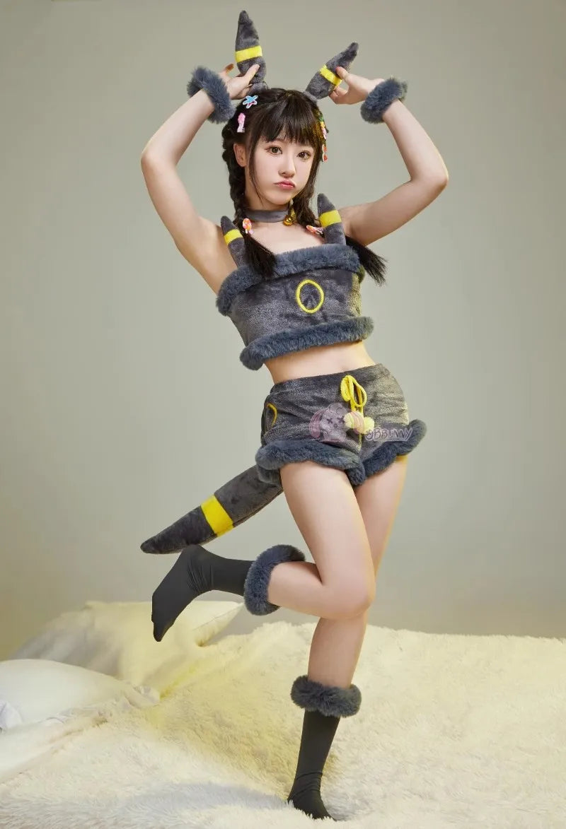 Pijama feminino sexy  Gengar vaporion Anime Pokemon