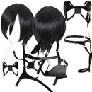 Peruca + Cinto com coldre Cintura Ada Wong Game resident evil 4