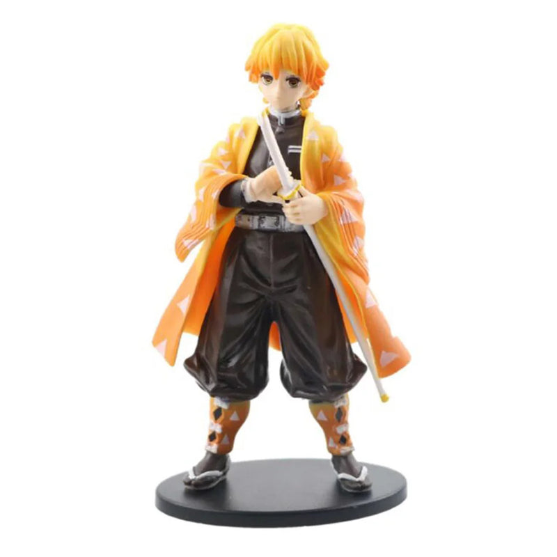 Action Figure kamado tanjirou & agatsuma zenitsu nezuko Anime academia demon slayer kimetsu no yaiba -16cm