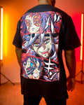 Camiseta Demon slayer Estilo streetwear Algodão
