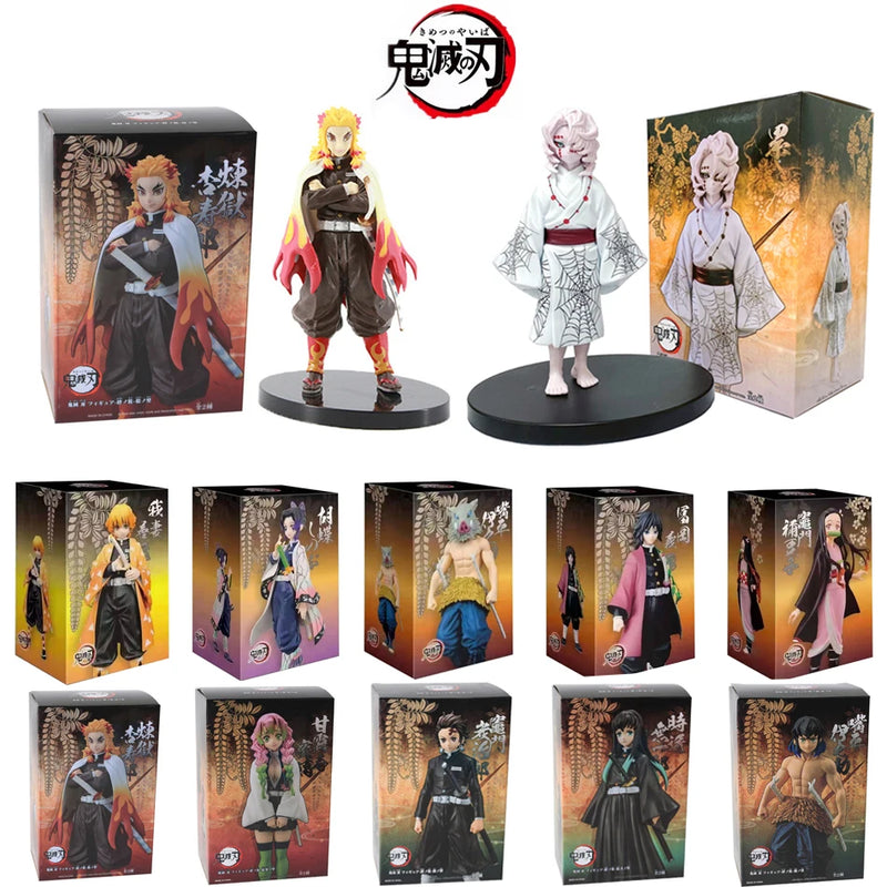 Action figure nezuko kyoujurou/tanjirou/inosuke shinobu/zenitsu Anime Demon Slayer