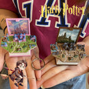 Mini chaveiro de livro 3D Harry potter