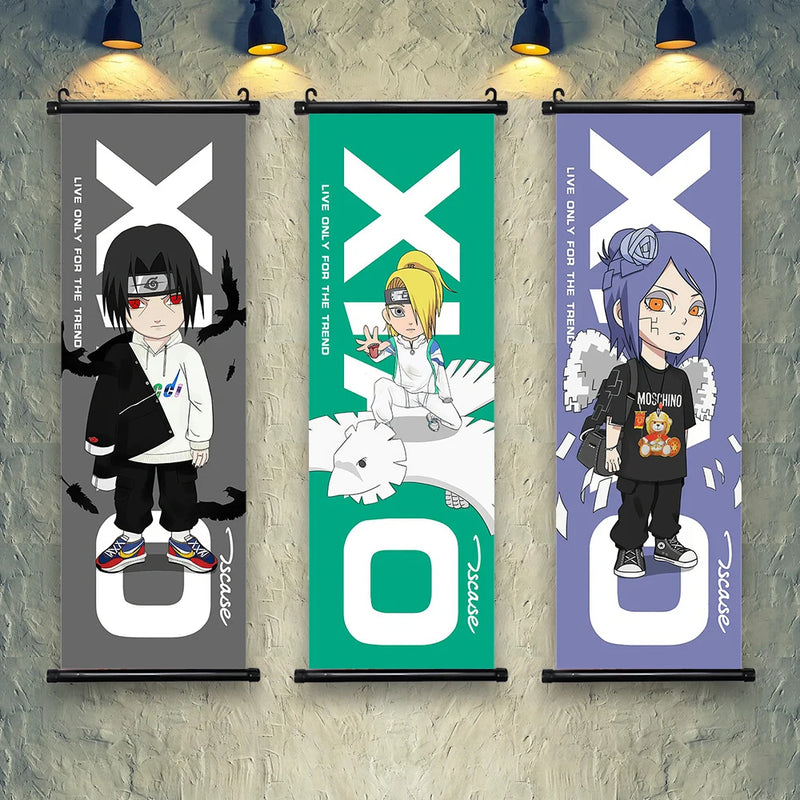 Quadro dos membros da Akatsuki do Anime Naruto