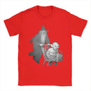 Camiseta Gandalf empurra gollumed em um carrinho de compras Filme O Senhor dos Anéis