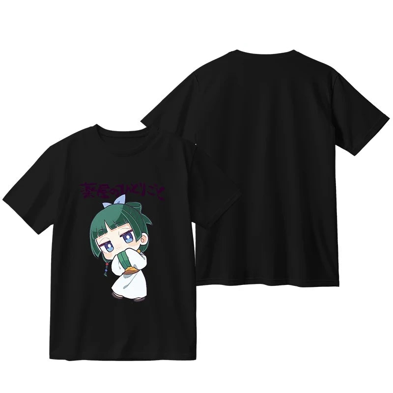 Verão anime o boticário diários oversized t camisa das mulheres dos homens o-pescoço manga curta engraçado tshirt maomao cosplay camisetas gráficas