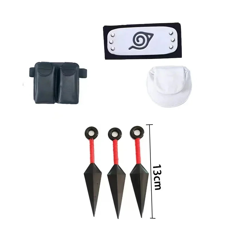 Acessórios Kakashi, Luvas, Máscara Kunai, Luvas Uchiha Anime Naruto