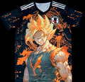 Camiseta esportes de futebol Anime Dragon ball