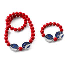 Colar pulseiras e brincos Ace Anime One Piece