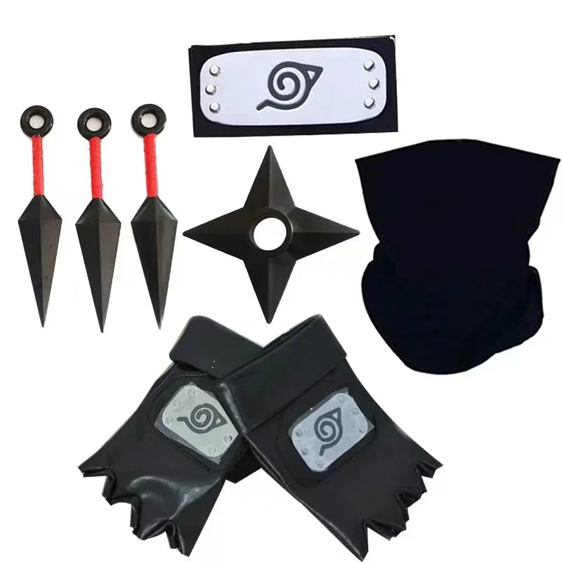 Acessórios Kakashi, Luvas, Máscara Kunai, Luvas Uchiha Anime Naruto