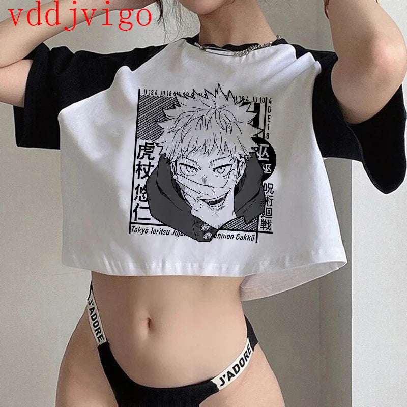 Camiseta gojo satoru, yuji itadori Anime jujutsu kaisen