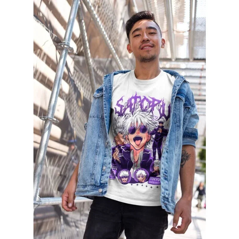 Camiseta Gojo satoru  Anime jujutsu kaisen