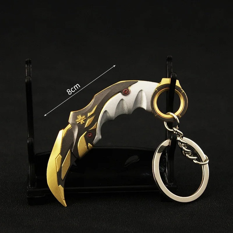 chaveiro karambit faca llavero metal Game Valorant