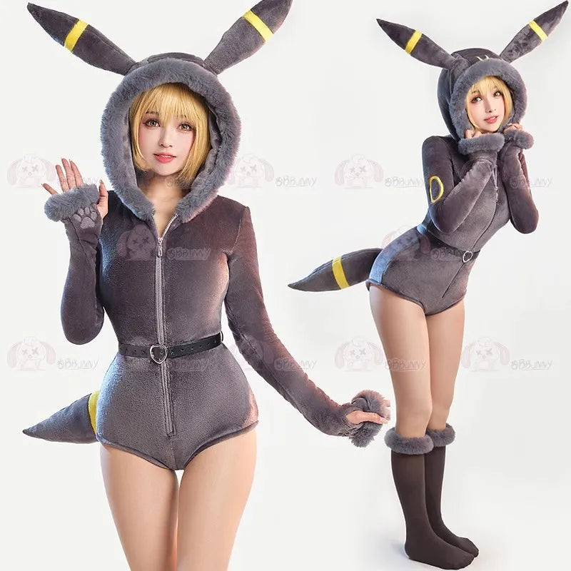Pijama feminino sexy  Gengar vaporion Anime Pokemon