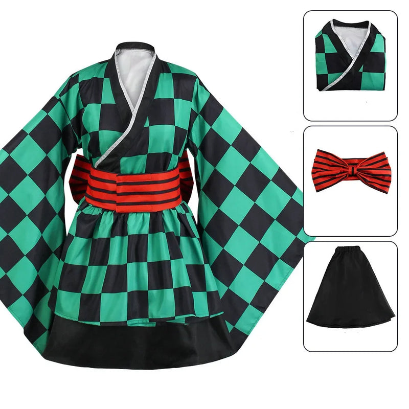 Vestidos femininos hashiras Demon Slayer