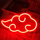 Luminaria nuvem vermelha akatsuki led night light usb luz Anime Naruto