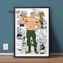 Quadro 7 Sete Pecados Capitais estilo Manga Anime Nanatsu no Taizai