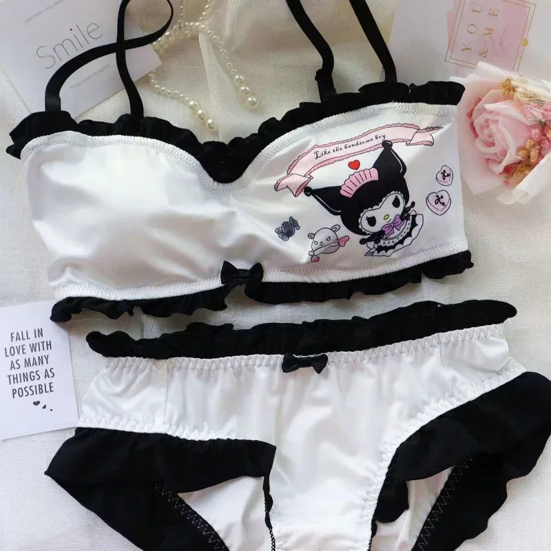 Conjunto calcinha e sutiã Sanrio Anime cinnamoroll kuromi