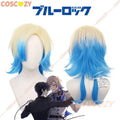 Peruca de Cosplay de  Bachira, Meguru, Hyoma, Chigiri, Nagi, Seishirou, Isagi, Yoichi, Mikage, Reo, Se, Itoshi, Kunigami Anime Blue Lock