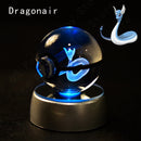 Pokeball Pikachu, Gengar, Mew, Mewtwo, Lamp Base, 3D Crystal Ball